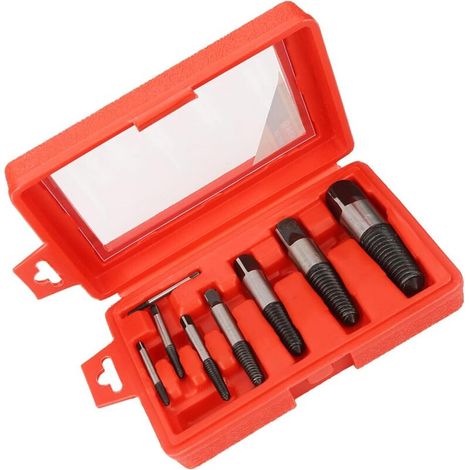 Extracteur de Vis cassé 8 Pièces, Enlève Facilement les Boulons et Goujons Endommagés, Longue Durée de Vie, pour électricien Domestique et Professionnel, Outils Haut de Gamme