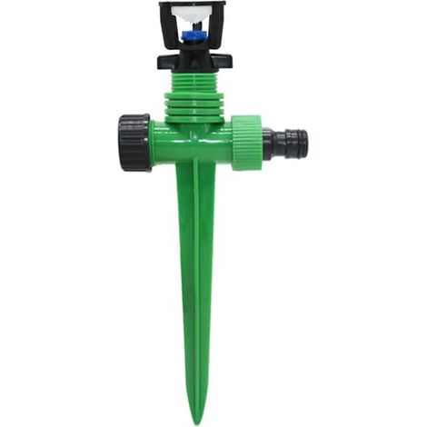 (H)Micro arroseur de jardin, filetage 1/2 pouce, support en plastique, rotation à 360 degrés, buse d'arrosage et d'irrigation pour jardins, pelouses et exploitations agricoles (1/5)