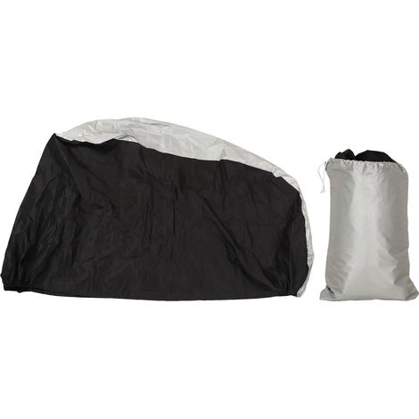 Housse de vélo imperméable anti-UV, ourlet élastique, protection extérieure, couverture avec trou pour cadenas et sac de rangement (1/5)