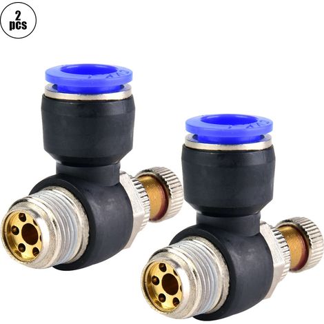 pièces Contrôleur de vitesse de débit d'air pour tuyau Raccord pneumatique Valve de régulation (SL12-03) (1/5)
