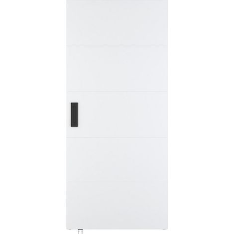 Porta scorrevole 83 x 210 cm in Legno e MDF con guida a scomparsa Bianco - SOMIRI (1/4)