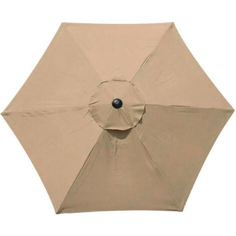 Parasol de terrasse de 2 m - Toit de rechange épais et solide - Avec 6 baleines - Parapluie d'extérieur - Baldaquin (auvent uniquement) (1/5)