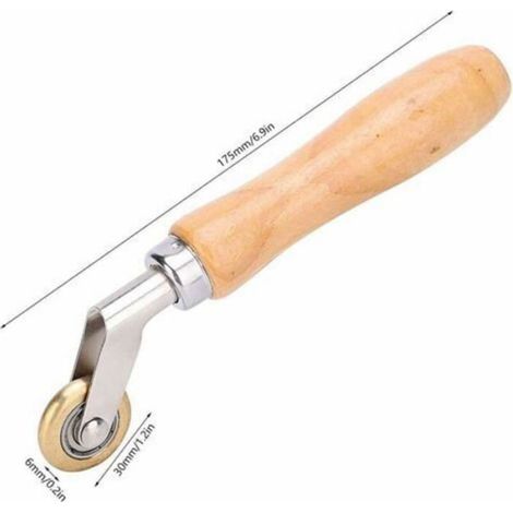 Rouleau Presseur - Alliage D'aluminium Et Plastique - Pour Soudure Membrane PVC TPO EPDM - 175 Mm - 30 Mm De Diamètre - 1 Pièce (1/4)