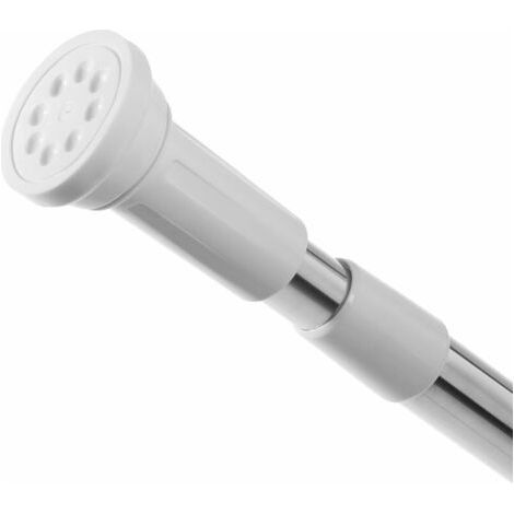 royaluxe-Barre de fixation réglable pour rideau de douche sans perçage – Tringle télescopique en acier inoxydable 50-80 cm – Antidérapante et durable