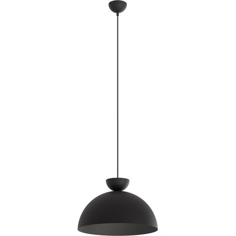 Lampadario Minimal Mulciber Acciaio Nero 1 Luce Gx53 (1/5)