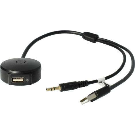 vhbw AUX USB Audio Adapter Cable Radio (30 cm) compatible with BMW from 02/2009 Z4 Car, Car Radio - USB, Bluetooth