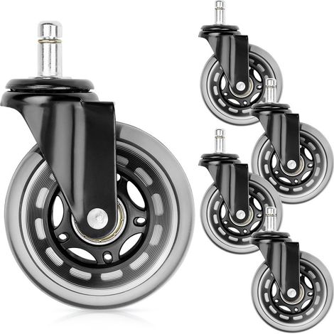 Roues de fauteuil ikea en caoutchouc 75 cm 10 mm 5 pieces