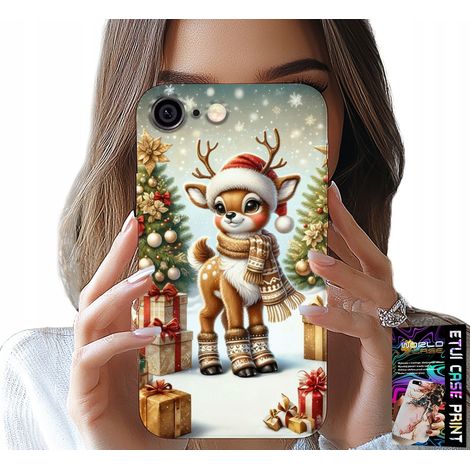 Custodia per iPhone (6 Plus) - renne, motivi natalizi + vetro (1/5)
