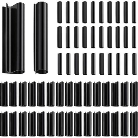 Lot De 60 Clips Pour Couverture De Piscine Hors Sol 2 Formes De Clips 11,9 Cm Clips De Protection Contre Le Vent Noir Clip De Fixation Pour Couverture De Piscine Avec Garde-Corps En Métal (1/5)