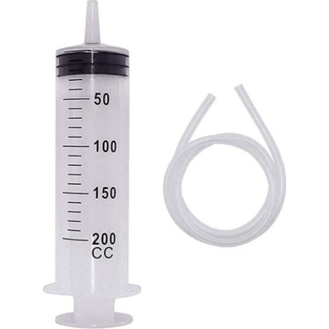 Seringue avec tuyau 200 ml, grande capacité, graduations claires, 100 cm, ensemble d'accessoires pour appareils de cuisine (1/5)