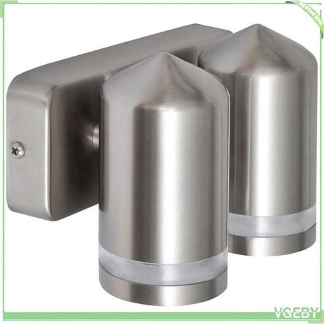 Applique murale LED - FAFEISY - 41103 - Acier inoxydable - Tête conique - 2×3W fournies (1/5)