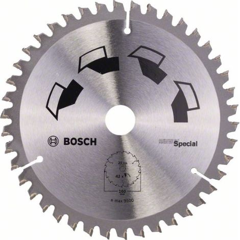 Hoja de sierra circular SPECIALD = 160 mm, taladro= 20 mm, T = 42