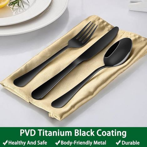 Fourchette - Inox Alimentaire - 20,3 Cm - Pour Maison Restaurant Événement - Lot De 8 (1/5)