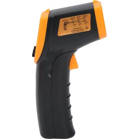 Thermomètre infrarouge sans contact HW600, écran LCD numérique jaune, mesure de température précise pour adulte et enfant. (1/5)