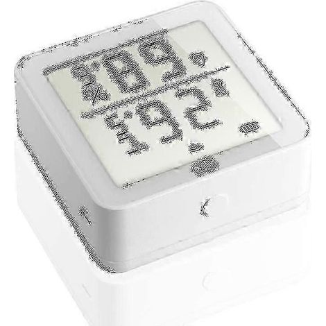 Thermomètre et hygromètre Wi-Fi sans fil compatible avec un usage domestique, doté de capteurs de température et d'humidité, d'un écran LCD numérique et d'un capteur extérieur. (1/5)
