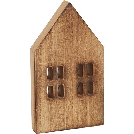 Statue De Jardin - Cabane En Bois - Décoration Extérieure Pour Jardin Terrasse Balcon - 1 Pièce (1/5)