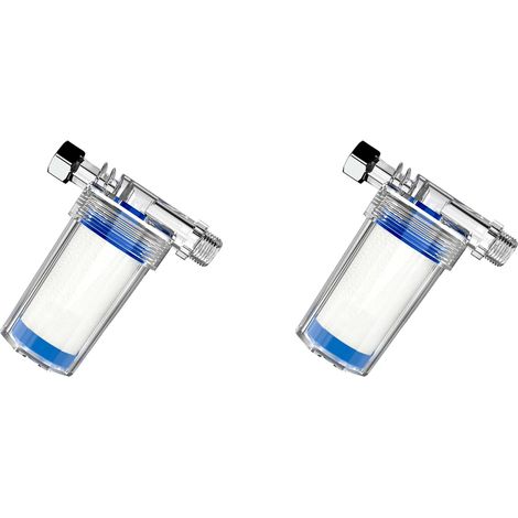 2 PièCes Filtre Filtre à Eau pour Machine à Laver Pomme de Douche Filtre Bain Ménage Purificateur d'eau Toilette Filtre à Eau (1/5)
