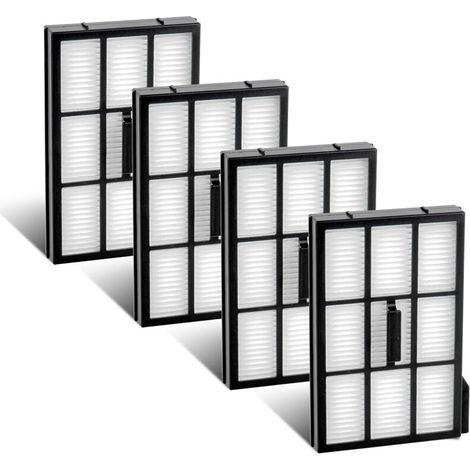【Version 1, boucle magnétique à droite】 (4 pièces) Omni E28 Filtres HEPA de rechange pour Eufy Omni E28/ Omni E25 aspirateurs robots, kit d'accessoires, filtre vertical, filtres traîneaux (1/5)