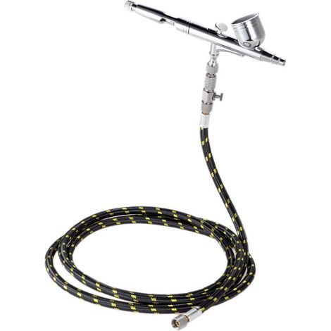 royaluxe -Ensemble d'aerographe de pulverisation d'artiste , calibre 0,2 mm 0,3 mm 0,5 mm, trois types, capacite7cc T130T + tube (1/5)