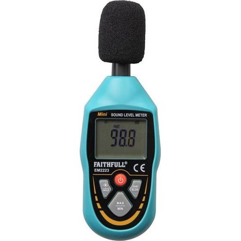 Digital Sound Level Meter with 30 to 130 dB Range – Faithfull FAIDETSOUND Digital Sound Level Meter with Numeric Display (1/4)