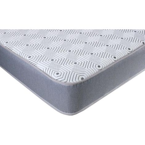 Extreme Comfort Single Memory Fibre Mattress. Spring Single Mattress With Memory Fibre Layer, 3ft x 6ft3, Standard Sized UK Single Mattress (Grey Border) (1/5)