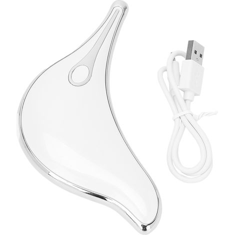 Appareil de Massage Facial Vibrant USB, Lifting et Raffermissant Visage, Amincissant (Blanc) (1/5)