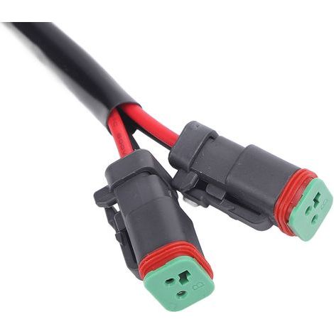 DT-Doppelstecker-Adapter mit Verlängerungskabelbaum (Stecker/Buchse) für LED-Arbeitsleuchte