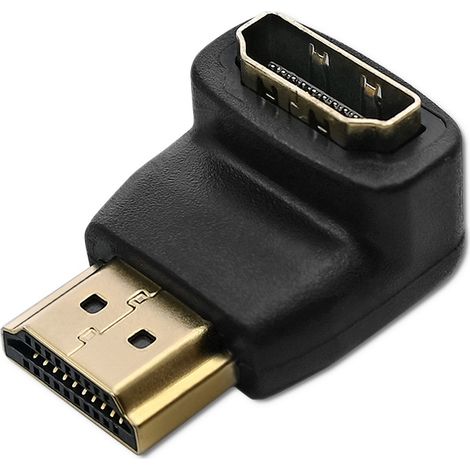 Adaptateur Qoltec HDMI A mâle  HDMI A femelle  coudé (1/5)