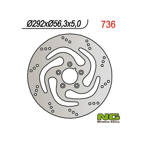 Disco freno anteriore in acciaio da 292 mm per Harley-Davidson Sportster 00-17