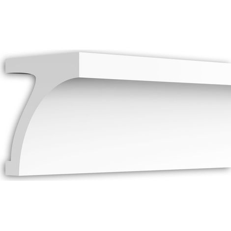 Cornice moulding Profhome 491001 Facade profile Decorative moulding Neo-Classicism style white 2 m