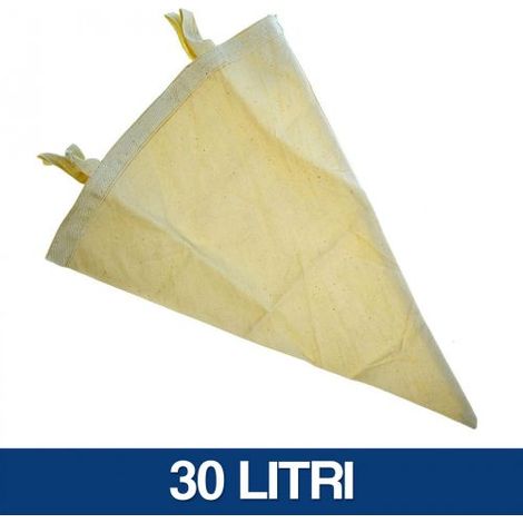 FILTRO SACCO CONICO IN TELA PER MOSTO BIRRA VINO 10 20 30 40 LT (18529V) LT 30 (18531)