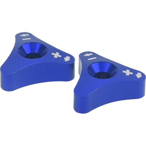 Boulon de réglage de fourche réglable pour amortisseur avant, remplacement pour 250EXC 250EXCF 250SX 250SXF 250XC (Bleu) (1/5)