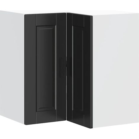 Maison Exclusive - Pensile da Cucina ad Angolo Porto Nero in Legno Multistrato
