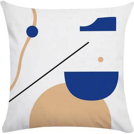 Housse de coussin en peluche haute densité, style nordique rétro, luxe discret pour canapé, lit, décoration maison 45cm (1/5)