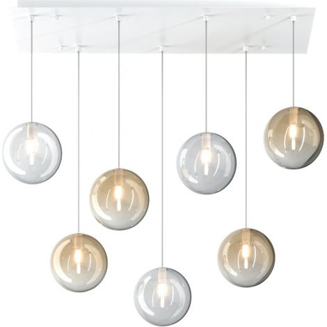 Plafoniera moderna top light eclipse 1184bi s7 r ta g9 led vetro lampada soffitto