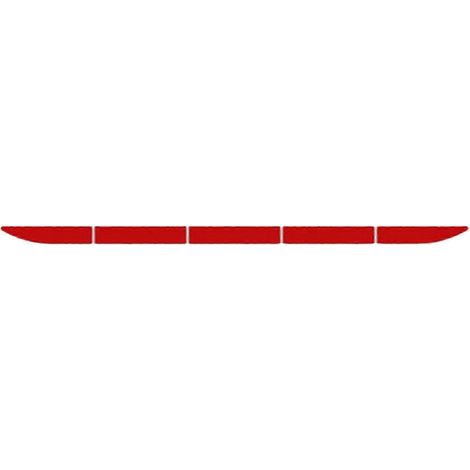 Autocollant adhésif rouge pour coffre de voiture, universel, pour garniture de hayon. Installation facile. Bandes réfléchissantes de signalisation. (1/5)
