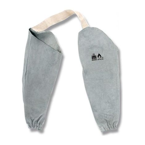 Manchon de protection de soudage en cuir fendu gris Marque 888-Mgh