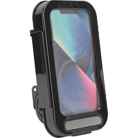 Support téléphone moto étanche anti-vibration, fixation rotative 360° pour vélo, guidon, usage extérieur cyclisme. (1/5)