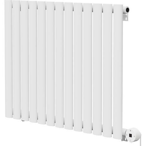 Boone White 600mm x 780mm Horizontal Digital Thermostatic Electric Single Panel Radiator (1/5)
