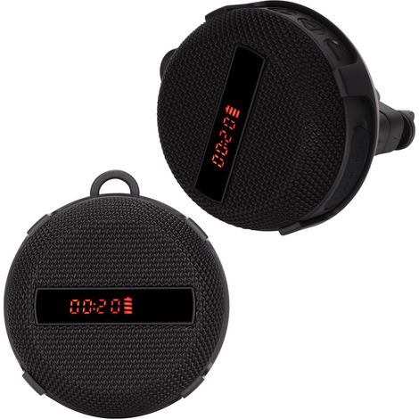 Bluetooth 5.0 Fahrradlautsprecher, wasser- und staubdicht (IP65), mit Anzeige von Uhrzeit, Geschwindigkeit und Akkustand. (1/5)