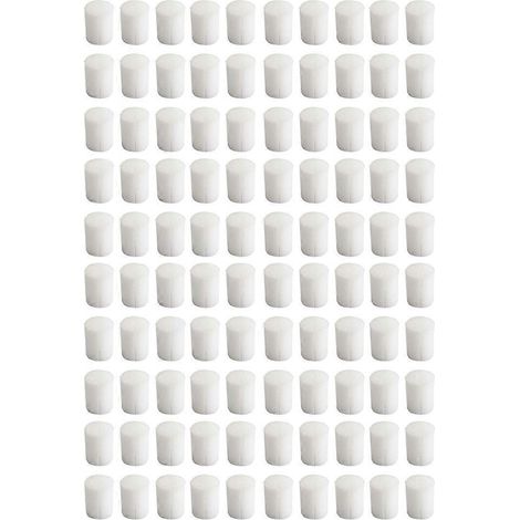 100 éponges hydroponiques cylindriques de 19 mm pour plantes potagères
