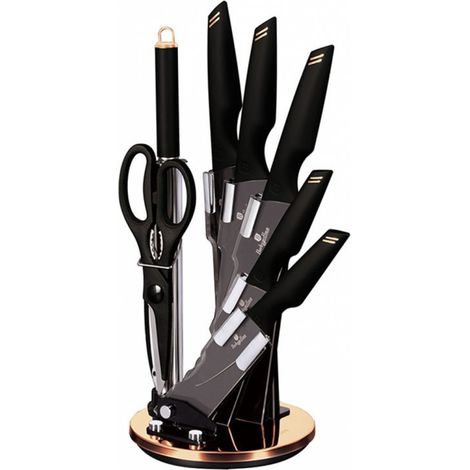 Juego de cuchillos Berlinger Haus BH-2692 con soporte. (1/4)