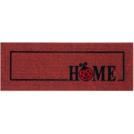 Zerbino Antiscivolo Salva Gradino 25x69 Assorbente Tappeto Ingresso Morbido 100% Made In Italy Home - Bordeaux