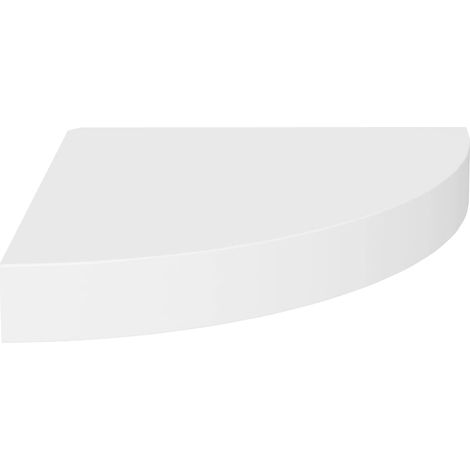 Floating Corner Shelf White 25x25x3.8 cm MDF vidaXL (1/6)