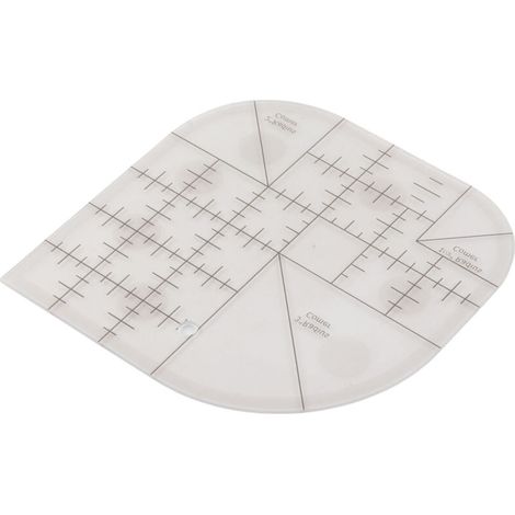 Règle de coupe à coins courbes pour patchwork, outil de couture acrylique pour DIY et fournitures de couture