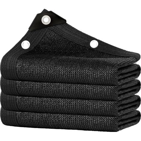 Filet d'Ombrage avec Œillets, Taux d'Ombrage 80 %, Toile HDPE Résistante aux UV, Respirante et Renforcée, Protection Solaire pour Jardin, Serre, Terrasse et Extérieur (1/4)