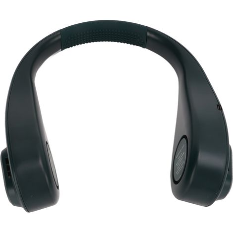 Intelligenter Nackenventilator mit Digitalanzeige, tragbar, USB-aufladbar, ohne Rotorblätter, 5 V 1 A, für Sport und Outdoor-Aktivitäten (1/5)