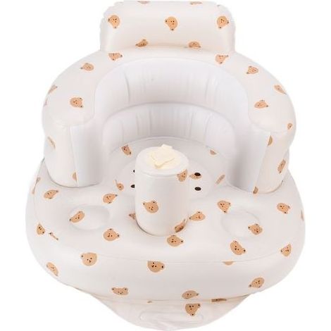 Fauteuil Bébé PVC Gonflable Multifonction pour Bain, Repas et Apprentissage avec Soutien Dorsal (1/5)