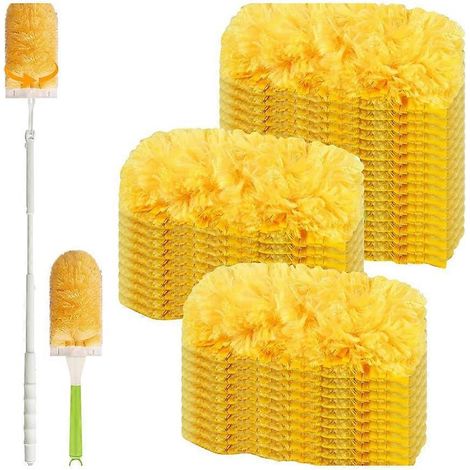 Lot de 30 pièces 360° plumeau recharges avec 1 court manche long manche pour Swiffer plumeau, maison, Blinds (1/5)