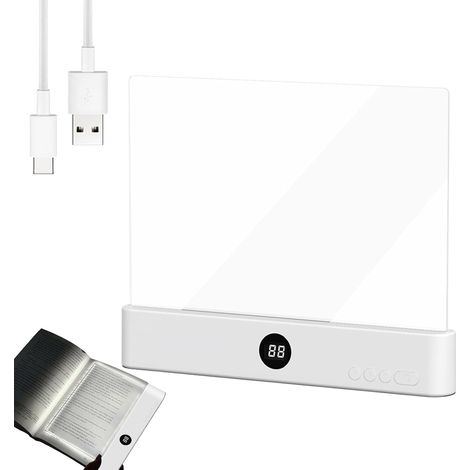 Générique Lampe LED Plate Pour Lecture Rechargeable - 3 (1/5)